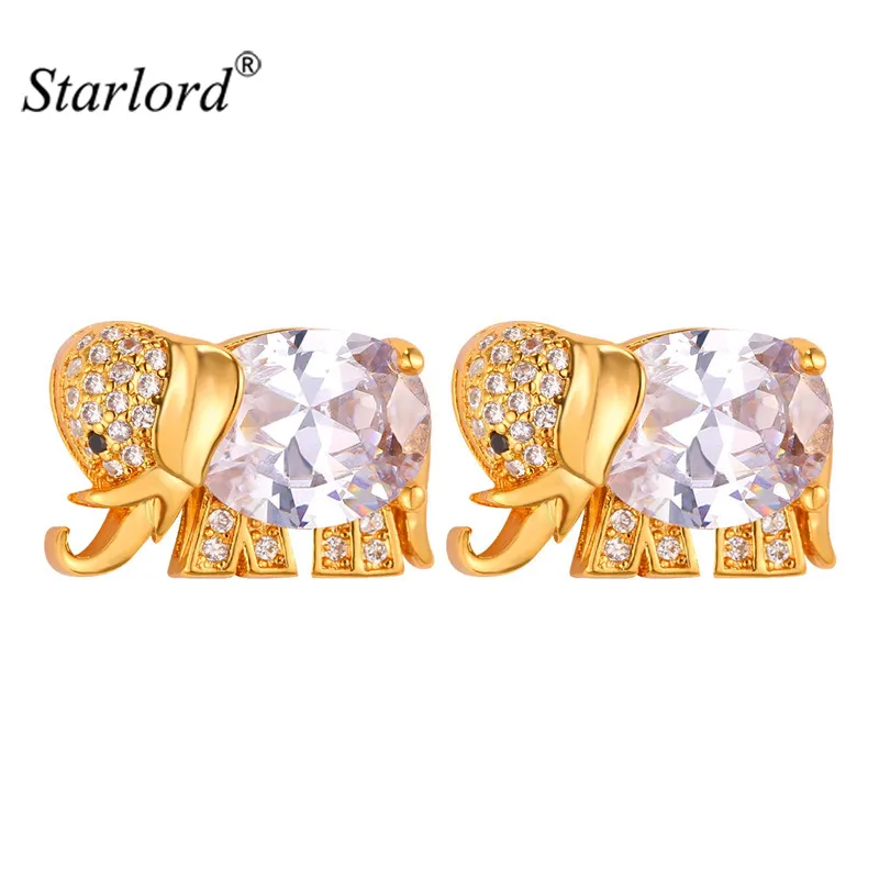 Женские серьги гвоздики с фианитом в виде слона|stud earrings|stud earrings for womenearrings women |