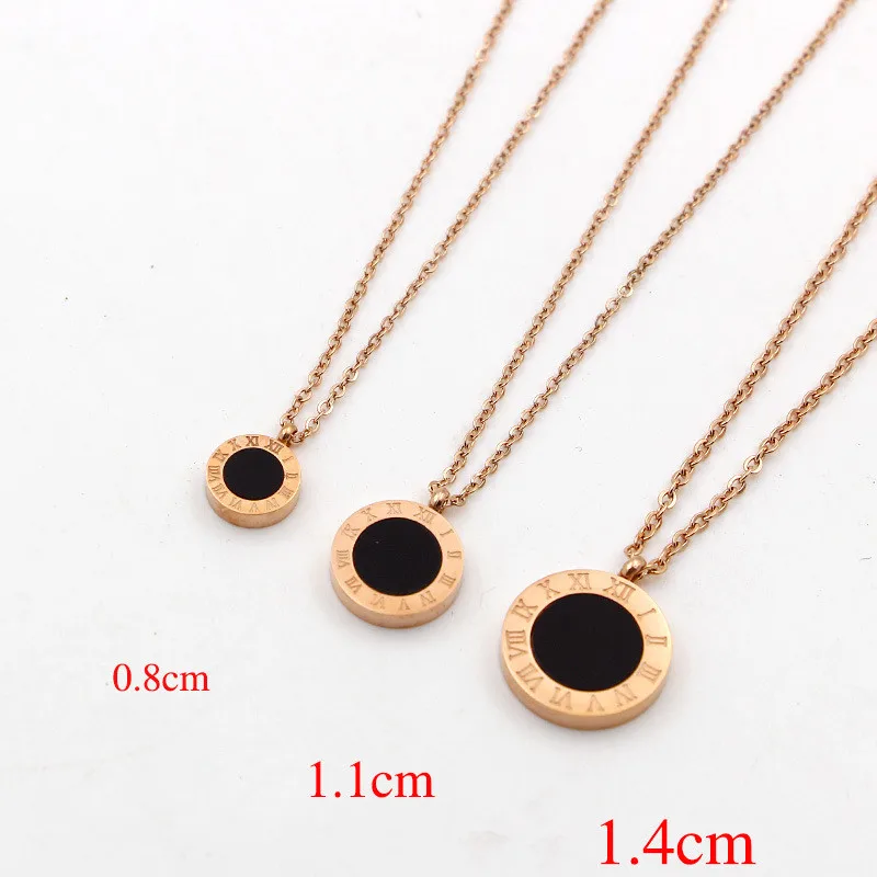 Roman Numerals Two Side Circle Round Pendant Necklace For Women Shell Jewelry Stainless Steel Love Short Necklaces Luxury K026-2
Roman Numerals Two Side Circle Round Pendant Necklace For Women Shell Jewelry Stainless Steel Love Short Necklaces Luxury K026-2