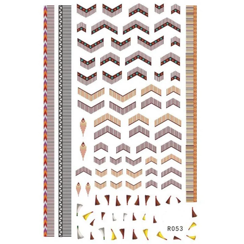 2018 5 Sheet Ethnic Style Nail Art 3D Charm Manicure Stickers Decals Tip Decor DIY Nails Accessories
2018 5 Sheet Ethnic Style Nail Art 3D Charm Manicure Stickers Decals Tip Decor DIY Nails Accessories