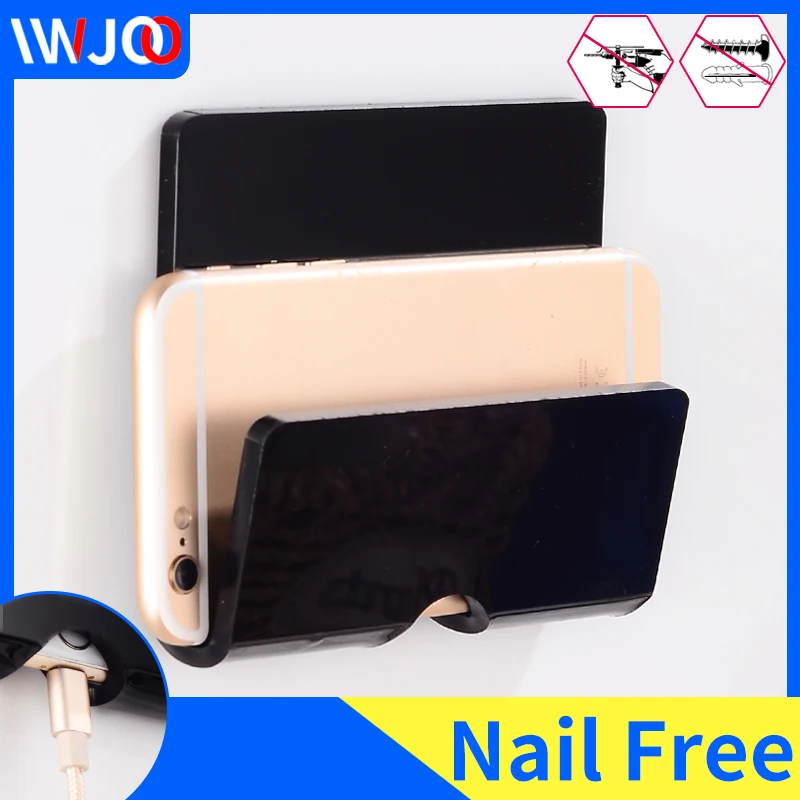 Bathroom Shelf Organizer Mobile Phone Holder Wall Mounted Smart Phone Tablet Hanging Stand Charge Holder Bracket Tray Nail-free
Bathroom Shelf Organizer Mobile Phone Holder Wall Mounted Smart Phone Tablet Hanging Stand Charge Holder Bracket Tray Nail-free
