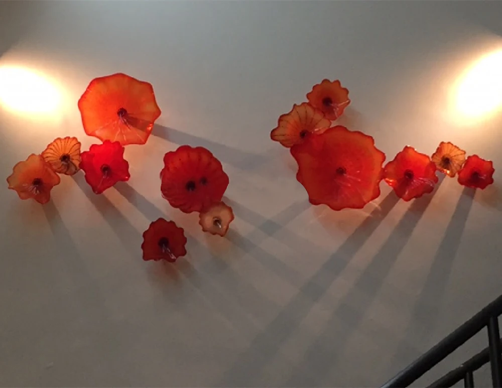 Murano Glass Flower Plates Wall Art Glass Hanging Plates Wall Art for Art Decoration Red Color Free Shipping
Murano Glass Flower Plates Wall Art Glass Hanging Plates Wall Art for Art Decoration Red Color Free Shipping