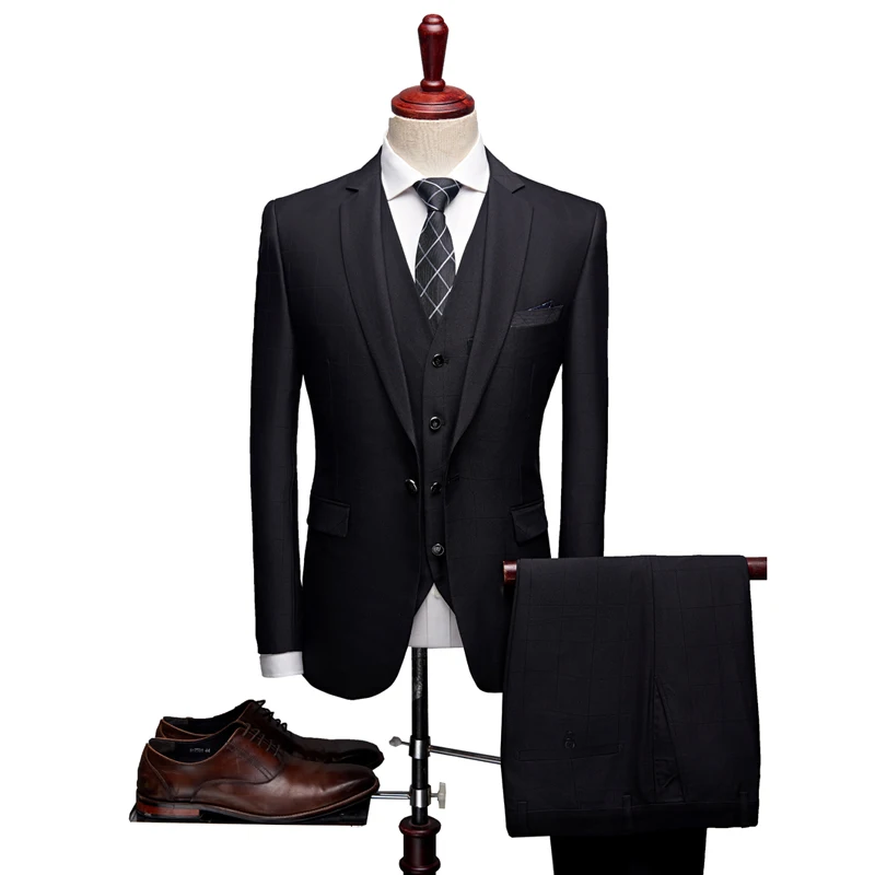 (Jacket+Vest+Pants) 2018 new arrival mens High quality fashion casual slim fit suit men,men's Business Classic black suits
(Jacket+Vest+Pants) 2018 new arrival mens High quality fashion casual slim fit suit men,men's Business Classic black suits