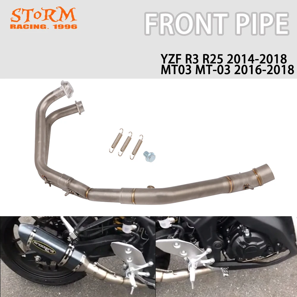 Motorbike Exhaust Front Pipe Mounting Accessories Full System Header Link Stainless Steel Tube For Yamaha YZF R3 R25 MT03 MT-03
Motorbike Exhaust Front Pipe Mounting Accessories Full System Header Link Stainless Steel Tube For Yamaha YZF R3 R25 MT03 MT-03