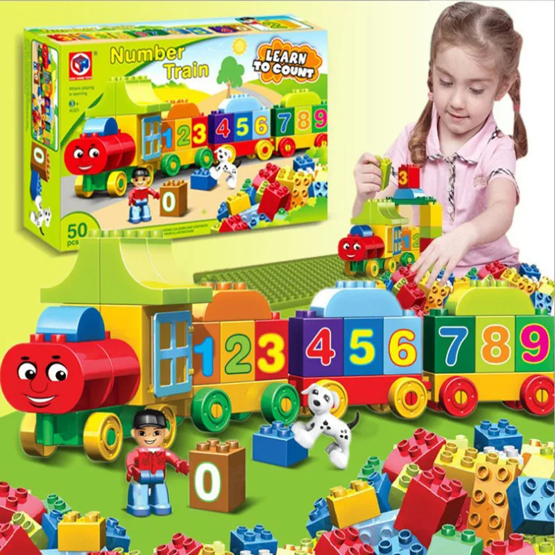 Hot Large Particles Numbers Train Building Blocks Bricks 50pcs Educational Baby City Toys
Hot Large Particles Numbers Train Building Blocks Bricks 50pcs Educational Baby City Toys