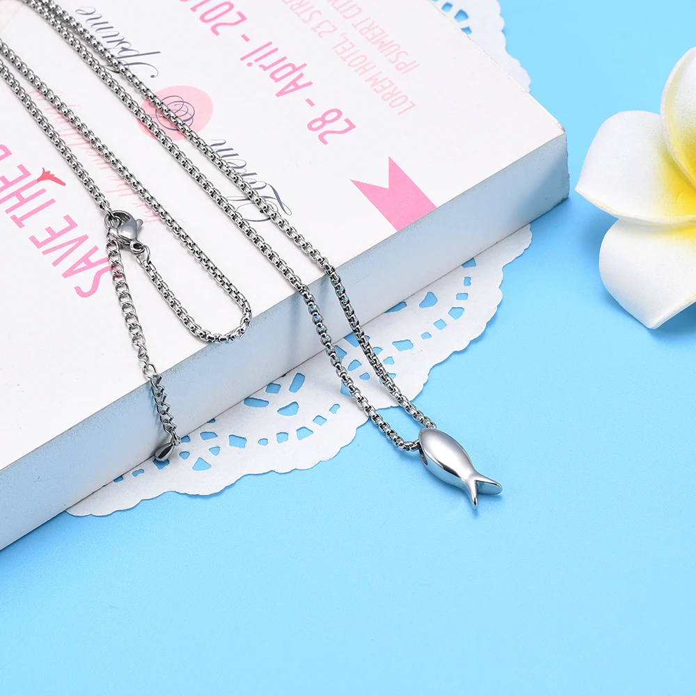 JJ001 Free Engraving High Polished Stainless Steel Jesus fish Cremation Urn Pendant Necklace With Pet Memorial Ashes Jewelry
JJ001 Free Engraving High Polished Stainless Steel Jesus fish Cremation Urn Pendant Necklace With Pet Memorial Ashes Jewelry