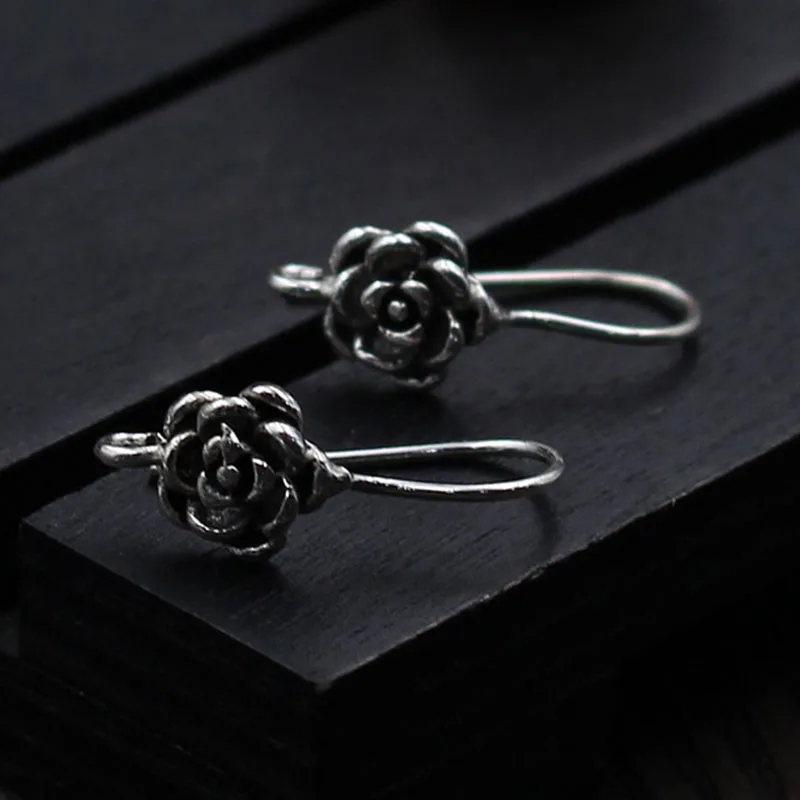 1 pair 100% 925 Sterling Silver Earring Hooks Vintage Flower Craft Women Earbob Clasps DIY European Jewelry Making Accessories
1 pair 100% 925 Sterling Silver Earring Hooks Vintage Flower Craft Women Earbob Clasps DIY European Jewelry Making Accessories