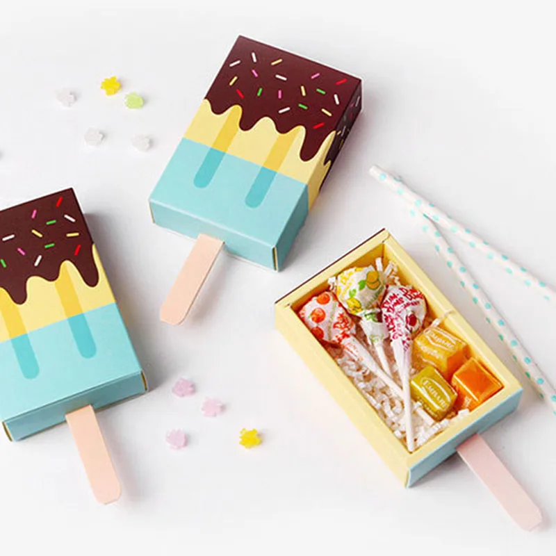 50Pcs/lot Ice Cream Shape Gift Boxes Baby Shower Birthday Party Candy Box Cartoon Drawer Gift Bag for Kids Party Favor Boxess
50Pcs/lot Ice Cream Shape Gift Boxes Baby Shower Birthday Party Candy Box Cartoon Drawer Gift Bag for Kids Party Favor Boxess