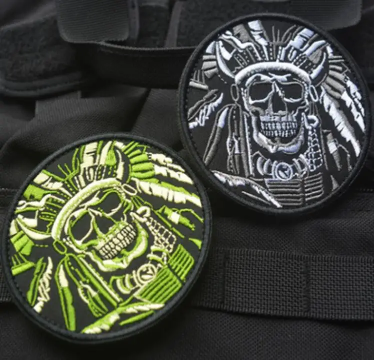 20pcs DEATH SKULL WAR CHIEF INDIAN USA ARMY MORALE MILITARY TACTICAL SWAT PATCH ARMY Chevrons COMBAT BADGE ARMBAND Wholesale
20pcs DEATH SKULL WAR CHIEF INDIAN USA ARMY MORALE MILITARY TACTICAL SWAT PATCH ARMY Chevrons COMBAT BADGE ARMBAND Wholesale