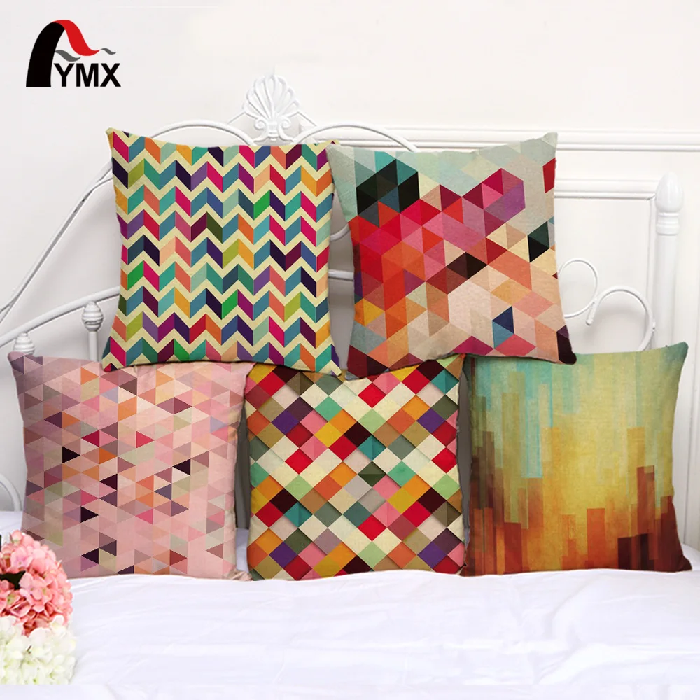18" Colorful Geometric Abstract Printing Car Lumbar Cushions Cover Pillowcases Home Decoration Single Product 2017
18" Colorful Geometric Abstract Printing Car Lumbar Cushions Cover Pillowcases Home Decoration Single Product 2017