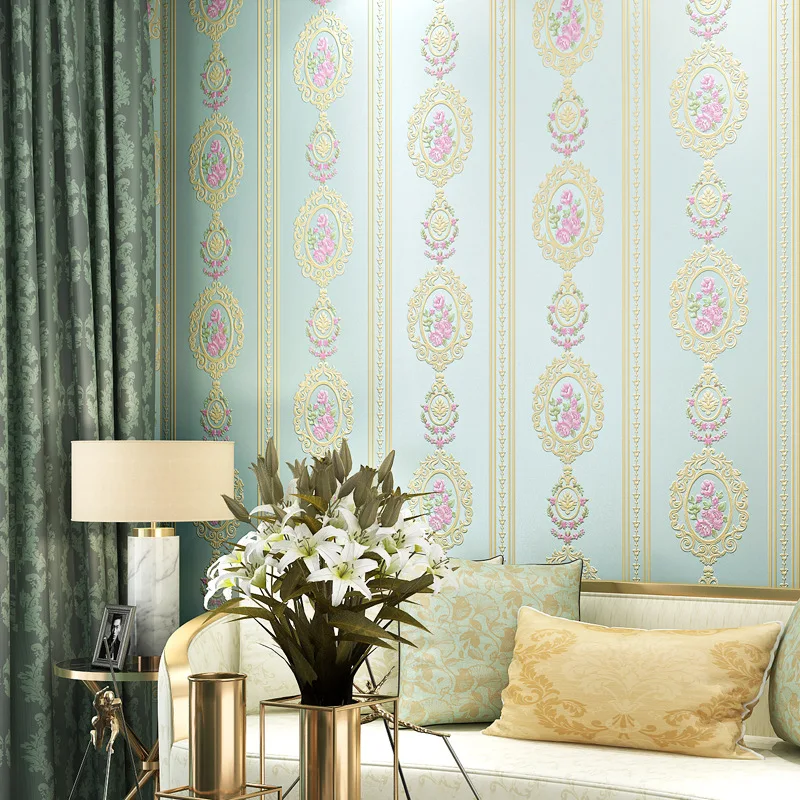 beibehang 3D embossed deep embossed mirror flower nonwoven wallpaper bedroom beauty shop pastoral warm papel de parede 3d
beibehang 3D embossed deep embossed mirror flower nonwoven wallpaper bedroom beauty shop pastoral warm papel de parede 3d