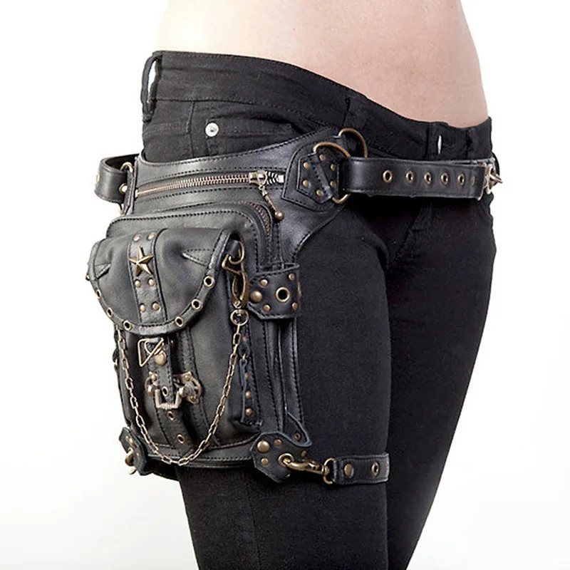 Vintage Steampunk Bag Steam Punk Retro Rock Gothic Retro bag Goth Shoulder Waist Bags Packs Victorian Style Women Men leg bag
Vintage Steampunk Bag Steam Punk Retro Rock Gothic Retro bag Goth Shoulder Waist Bags Packs Victorian Style Women Men leg bag
