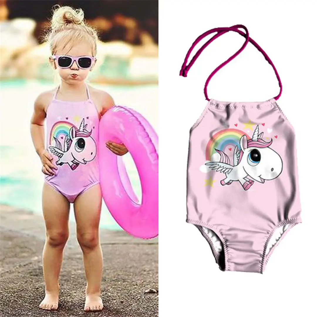 Hot Holiday 0-24Months Kid Baby Girls Cute Unicorn Bikini Swimwear Swimsuit Bathing Suit Beachwear | Мать и ребенок