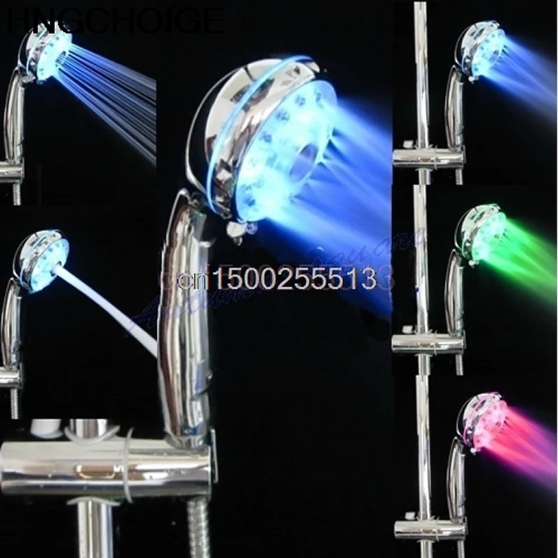 Shower Head Sprinkler Adjustable 3 Mode LED Light Shower Head Sprinkler Temperature Sensor Bathroom
Shower Head Sprinkler Adjustable 3 Mode LED Light Shower Head Sprinkler Temperature Sensor Bathroom