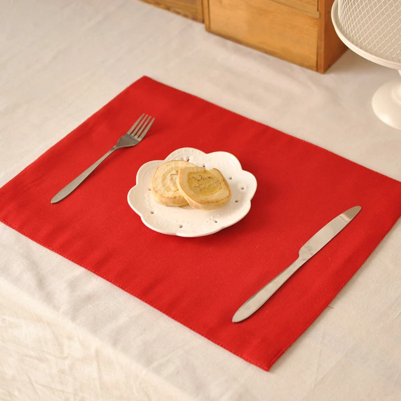 6Pcs 40x30cm Red Double Layer Placemat Cotton Insulation Pad Table Mats Non-slip Mat Kitchen Accessories Decoration Placemats
6Pcs 40x30cm Red Double Layer Placemat Cotton Insulation Pad Table Mats Non-slip Mat Kitchen Accessories Decoration Placemats