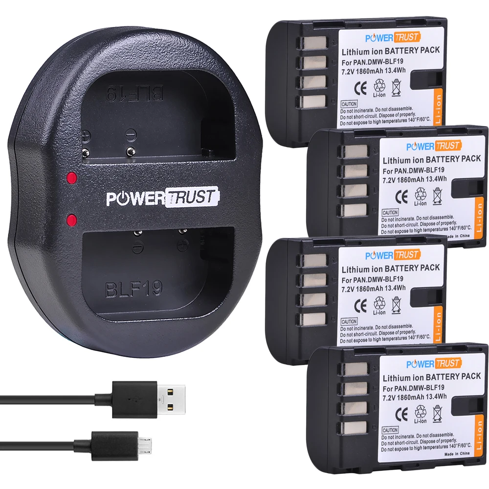 PowerTrust DMW-BLF19 DMW-BLF19E BLF19E BLF19 DMW-BLF19PP Battery and Charger for Panasonic Lumix GH3 GH4 GH5 G9 GH4K Batteries
PowerTrust DMW-BLF19 DMW-BLF19E BLF19E BLF19 DMW-BLF19PP Battery and Charger for Panasonic Lumix GH3 GH4 GH5 G9 GH4K Batteries