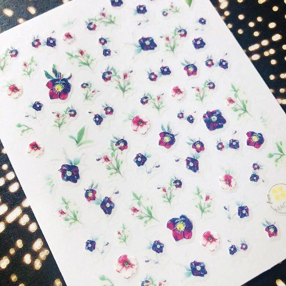 PURPLE FLOWER series DESIGNS COOL 3d nail art stickers decal template diy nail tool decorations
PURPLE FLOWER series DESIGNS COOL 3d nail art stickers decal template diy nail tool decorations