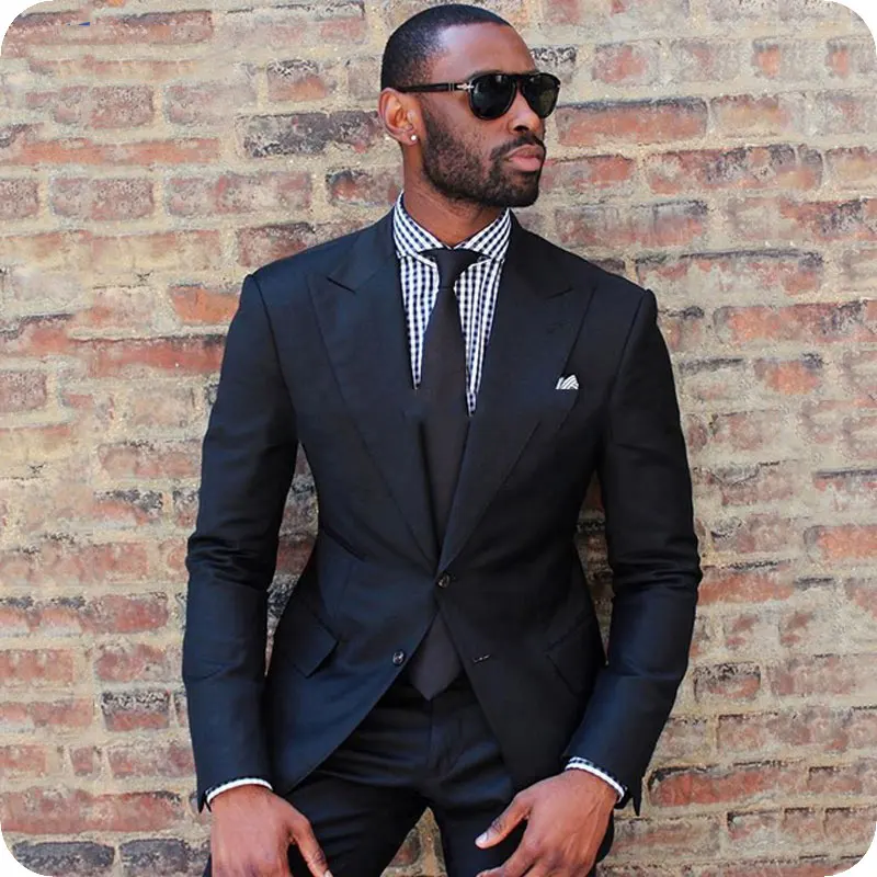 Peaked Lapel Slim Fit Groom Tuxedo Custom Made Navy Blue Men Suit Wedding Suits Man Blazer Jacket Pants 2Piece Costume Homme
Peaked Lapel Slim Fit Groom Tuxedo Custom Made Navy Blue Men Suit Wedding Suits Man Blazer Jacket Pants 2Piece Costume Homme