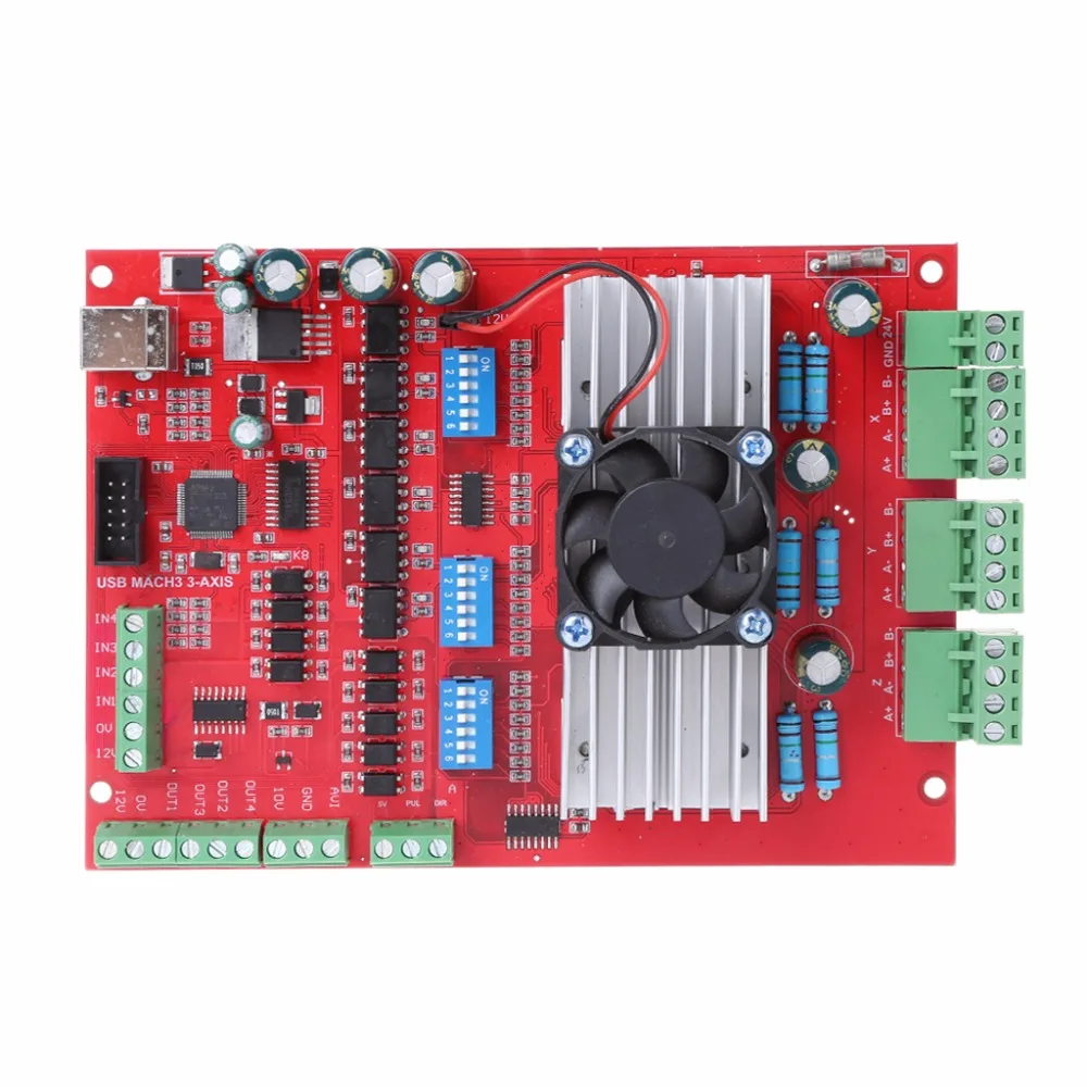 MACH3 CNC USB 100 кГц коммутационная плата 3 оси Интерфейс драйвер контроллер движения
MACH3 CNC USB 100 кГц коммутационная плата 3 оси Интерфейс драйвер контроллер движения