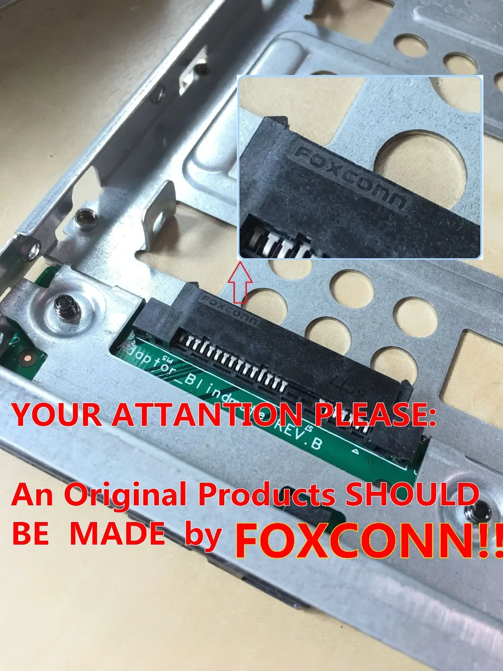 1PCS/LOT 2.5" SSD to 3.5" SATA adapter Tray Converter SAS HDD Bracket Caddy HP 654540-001, free shipping
1PCS/LOT 2.5" SSD to 3.5" SATA adapter Tray Converter SAS HDD Bracket Caddy HP 654540-001, free shipping