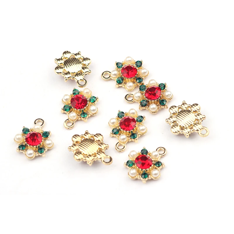 10pcs/lot Gold Zinc Alloy Charms Imitation Pearl Crystal Flowers Charms Pendant For DIY Earrings Jewelry Finding Accessories
10pcs/lot Gold Zinc Alloy Charms Imitation Pearl Crystal Flowers Charms Pendant For DIY Earrings Jewelry Finding Accessories
