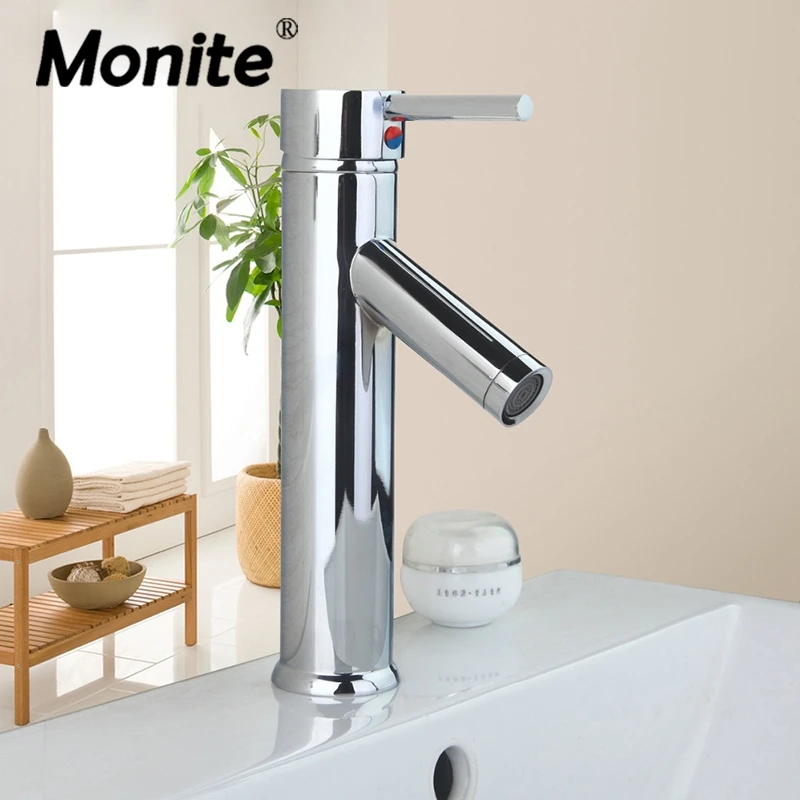 Monite Chrome Polished Stream Bathroom Basin Sink Mixer Tap Chrome Single Handle Vessel Vanity Torneira Mixer Tap Faucet
Monite Chrome Polished Stream Bathroom Basin Sink Mixer Tap Chrome Single Handle Vessel Vanity Torneira Mixer Tap Faucet