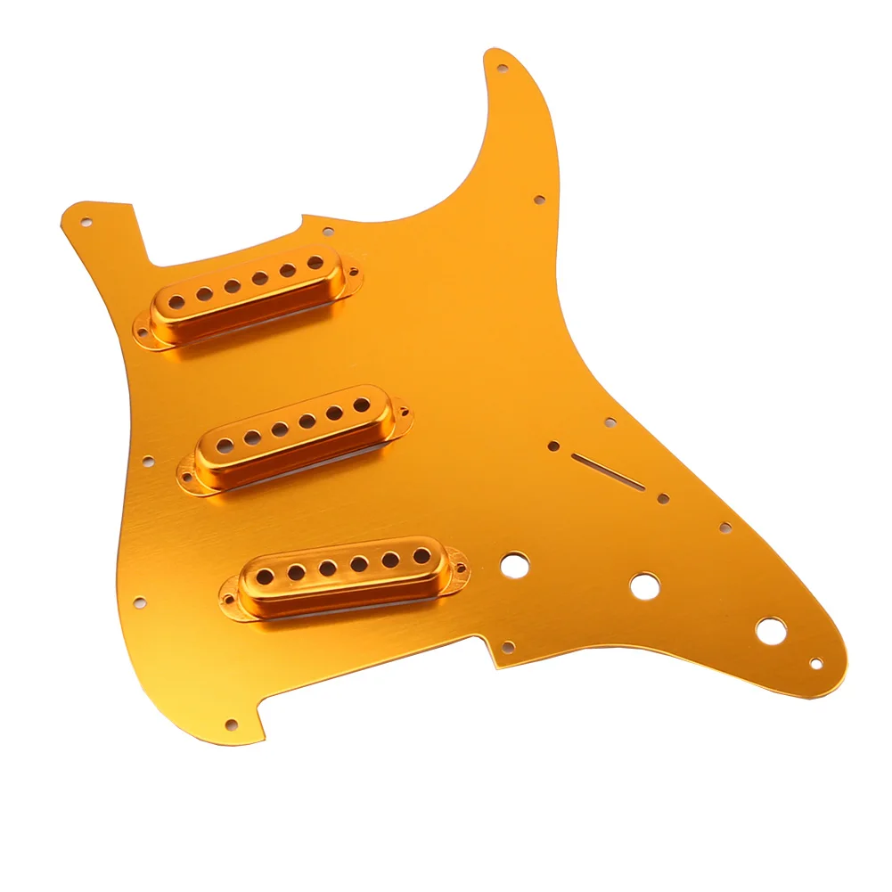 Homeland 1-Ply SSS 19 Holes Metal Electric Guitar Pickguard With 3pcs Single Coil Pickup Cover For FD
Homeland 1-Ply SSS 19 Holes Metal Electric Guitar Pickguard With 3pcs Single Coil Pickup Cover For FD