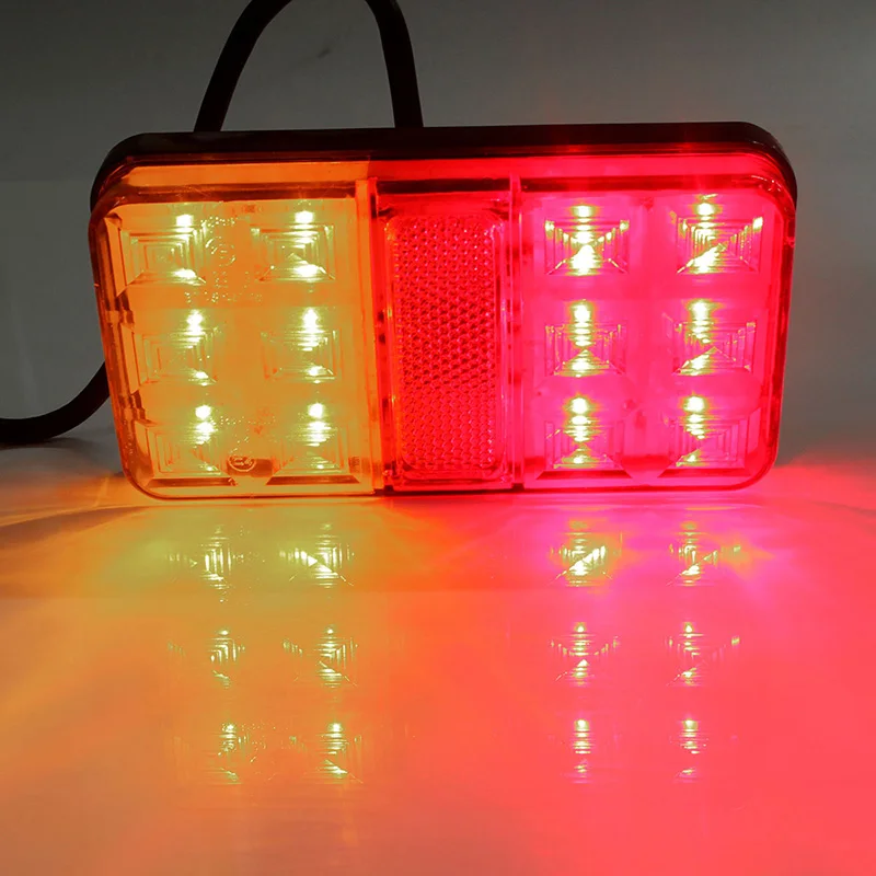 1Pair 12LED Car Rear Tail Lights Red Yellow Stop Turn Signal Lamp for 12V Truck Trailer Lorry
1Pair 12LED Car Rear Tail Lights Red Yellow Stop Turn Signal Lamp for 12V Truck Trailer Lorry