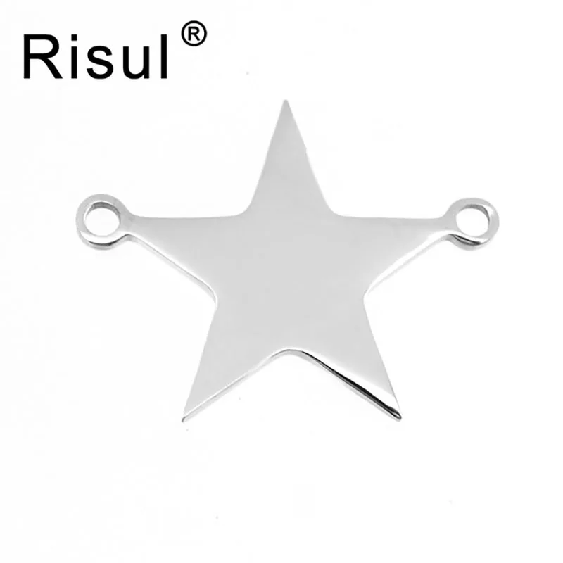 100% Stainless Steel Blank Pentagram Ear Tags Charm 2 Hole Connector Pendant High Polished Wholesale 50pcs
100% Stainless Steel Blank Pentagram Ear Tags Charm 2 Hole Connector Pendant High Polished Wholesale 50pcs