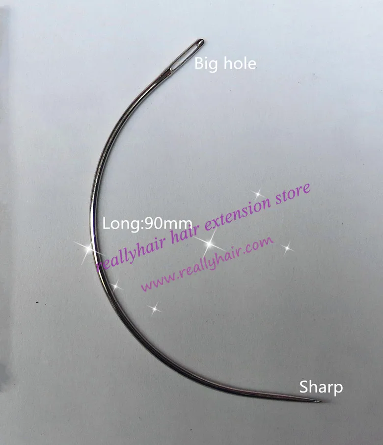 Free shipping Big type/90mm long C type weaving needles12units per lot curved and 1 roll high strength polyester thread for hair
Free shipping Big type/90mm long C type weaving needles12units per lot curved and 1 roll high strength polyester thread for hair
