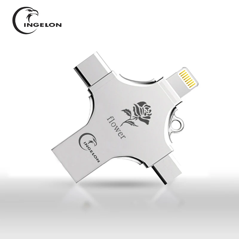 Ingelon USB Flash 16gb 32gb 64gb 128gb Pendrive cle usb 32G Memory Stick for Lightning iphone Android Type C PC 4in1 Flash Drive
Ingelon USB Flash 16gb 32gb 64gb 128gb Pendrive cle usb 32G Memory Stick for Lightning iphone Android Type C PC 4in1 Flash Drive