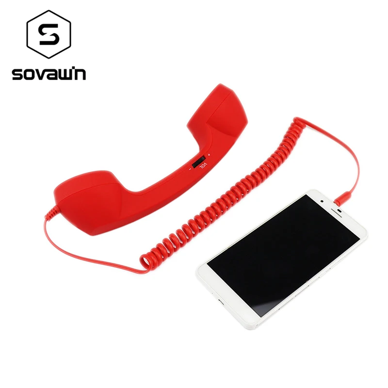 Классический приемник телефон мобильный Handset Mic 3 5 мм Микрофон ретро динамик