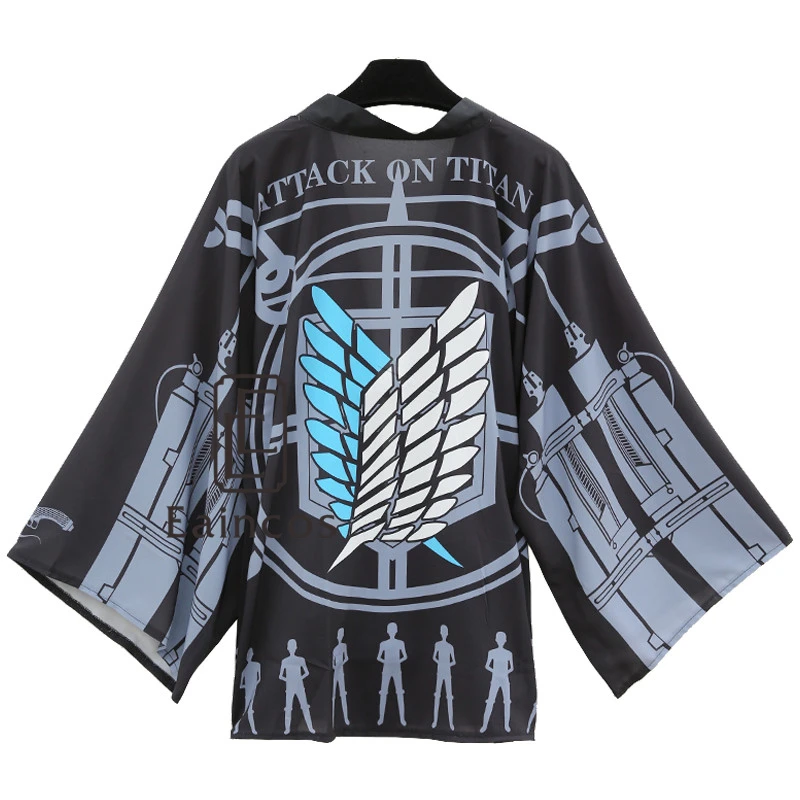 Anime Attack On Titan Shingeki no Kyojin Scouting Legion Print Kimono Cosplay Halloween Party Costume Cloak Haori Chiffon Coat
Anime Attack On Titan Shingeki no Kyojin Scouting Legion Print Kimono Cosplay Halloween Party Costume Cloak Haori Chiffon Coat