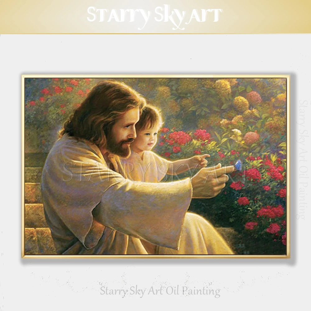 Gifted Artist Hand-painted High Quality Jesus and Kid Oil Painting on Canvas Beautiful Fine Art Christ Jesus Figure Oil Painting
Gifted Artist Hand-painted High Quality Jesus and Kid Oil Painting on Canvas Beautiful Fine Art Christ Jesus Figure Oil Painting