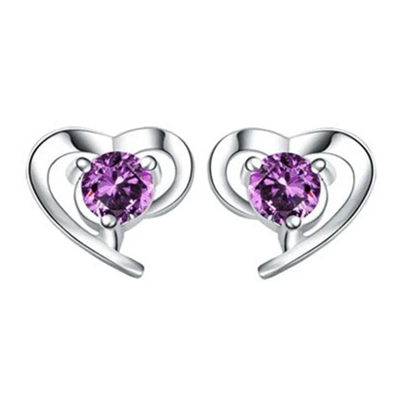 Fashion 925 Sterling Silver Jewelry Earrings Trendy style Heart Stud Earrings Free Shipping
Fashion 925 Sterling Silver Jewelry Earrings Trendy style Heart Stud Earrings Free Shipping