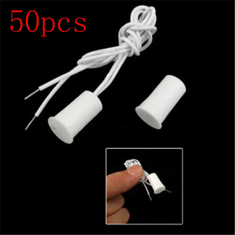 50Pair Wired Door Window Sensor Recessed Magnetic Contacts Security Reed Switch Alarm For Home Security Alarm White Hot Sale
50Pair Wired Door Window Sensor Recessed Magnetic Contacts Security Reed Switch Alarm For Home Security Alarm White Hot Sale