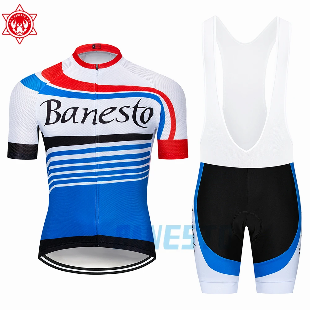 Banesto Cycling Jersey 100% Polyester Summer Cycling Set Jersey Maillot Ciclismo Ropa de Hombre Ropa de Bicicleta
Banesto Cycling Jersey 100% Polyester Summer Cycling Set Jersey Maillot Ciclismo Ropa de Hombre Ropa de Bicicleta