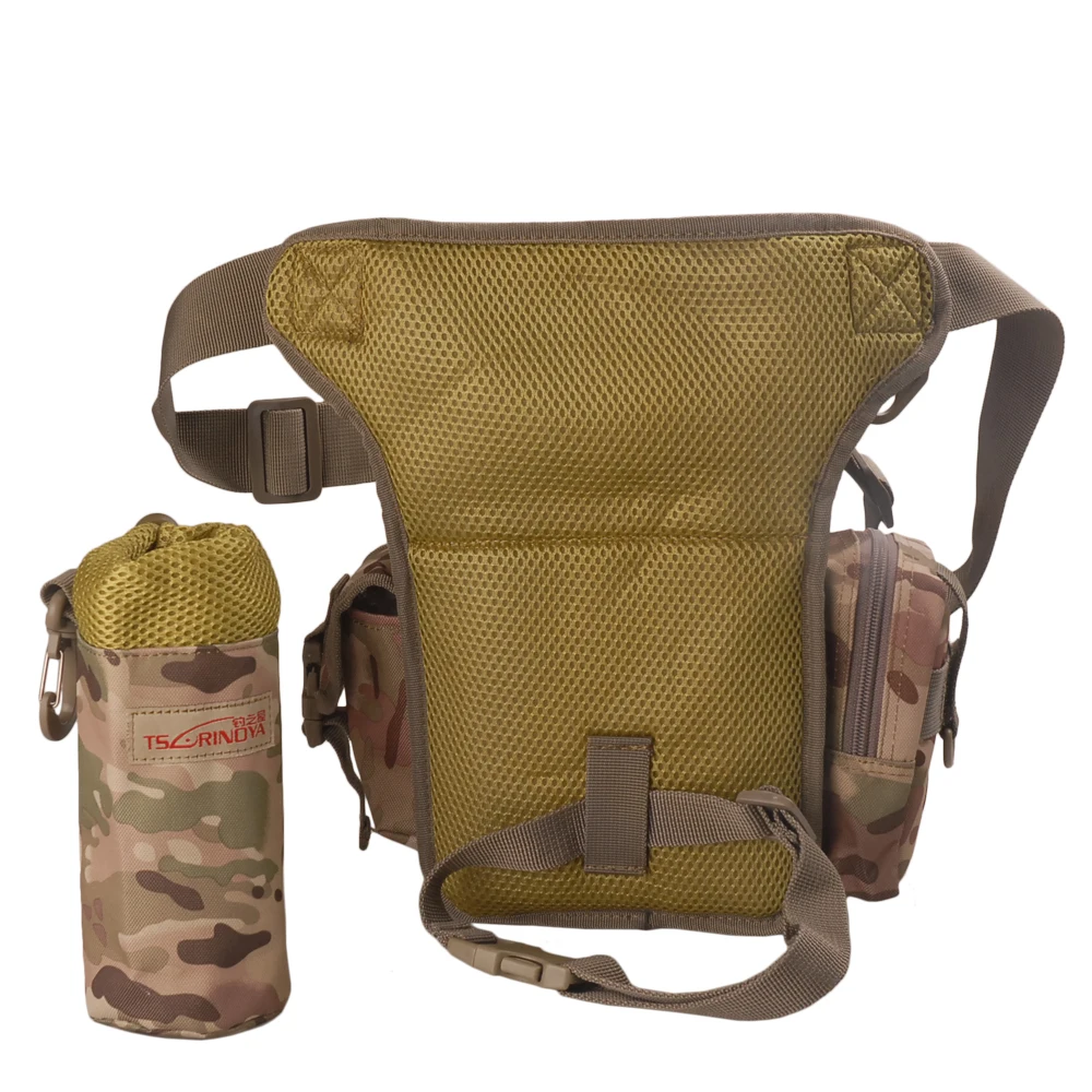 TSURINOYA 29*22*12cm Multi-Purpose Fishing Bag Two-Layers Haversack Canvas Fabric Outdoor Camping Shoulder Tools | Спорт и