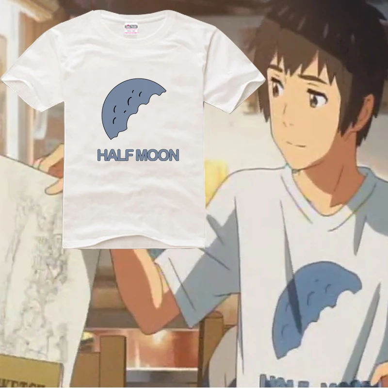 

Новинка, футболка с коротким рукавом из хлопка для косплея и аниме "твое имя", Tachibana Taki