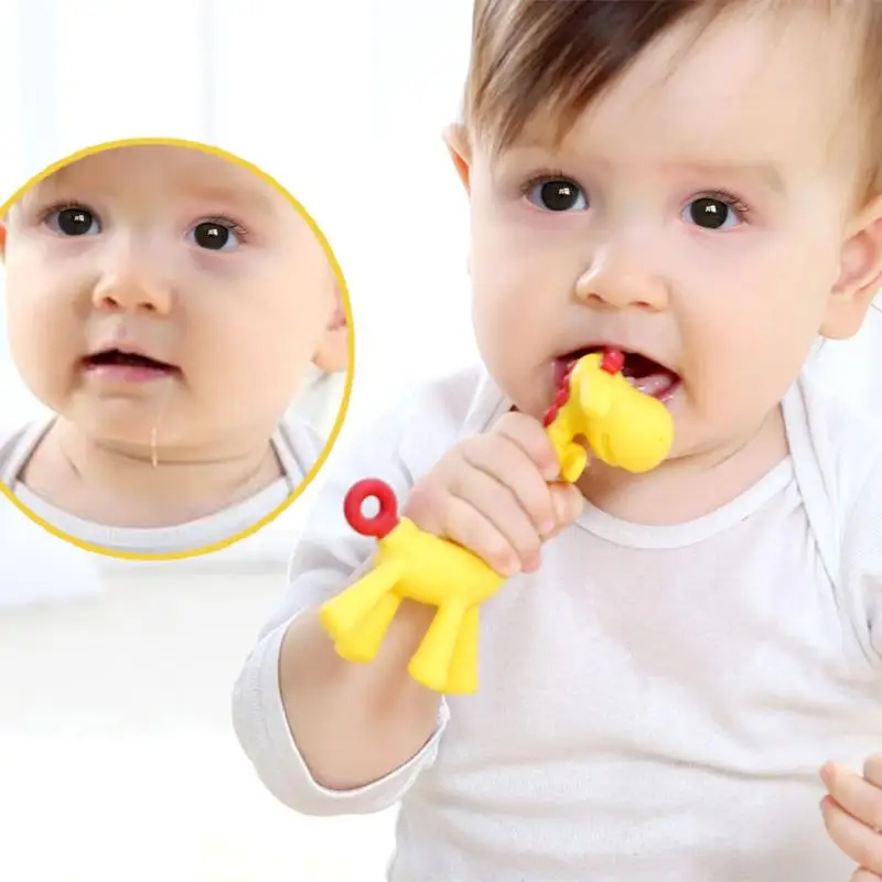 Baby Teethers Yellow Cute Giraffe Gum Tooth Stick Silica Gel Teething Dental Care Silicone Teething For Babie Hanging Toy
Baby Teethers Yellow Cute Giraffe Gum Tooth Stick Silica Gel Teething Dental Care Silicone Teething For Babie Hanging Toy