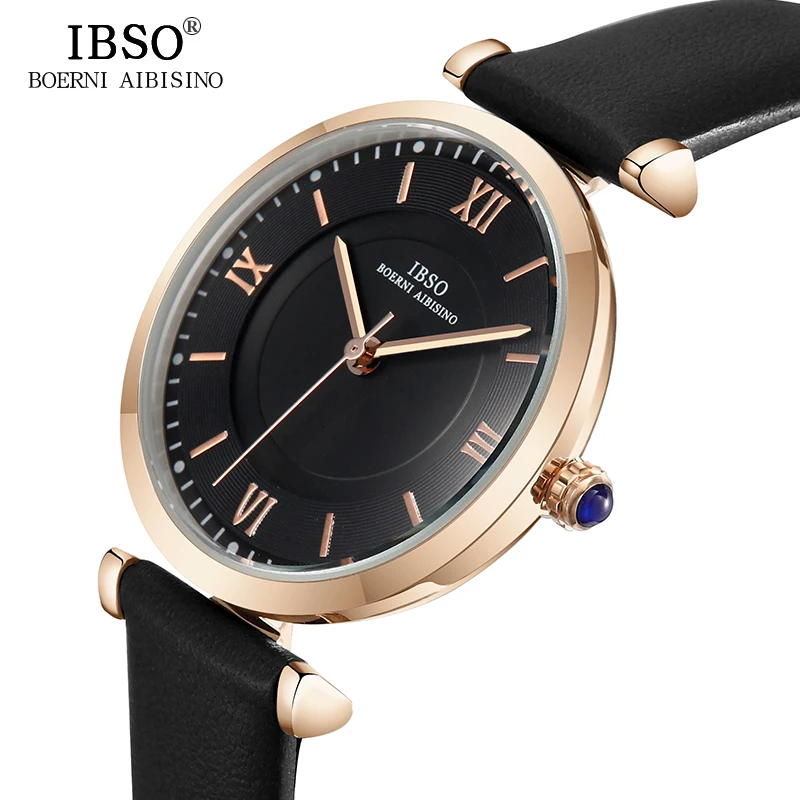 IBSO 10mm Women's Quartz Watches Fashion Rose Gold Clock Watch Hours with Dial Genuine Leather Strap relogio femino Hot Sale
IBSO 10mm Women's Quartz Watches Fashion Rose Gold Clock Watch Hours with Dial Genuine Leather Strap relogio femino Hot Sale