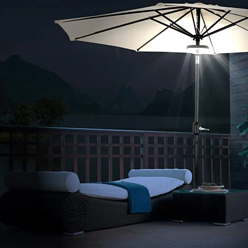 Patio Umbrella Light Cordless 20 LED Umbrella Pole Light for Camping Tents or Outdoor Use
Patio Umbrella Light Cordless 20 LED Umbrella Pole Light for Camping Tents or Outdoor Use