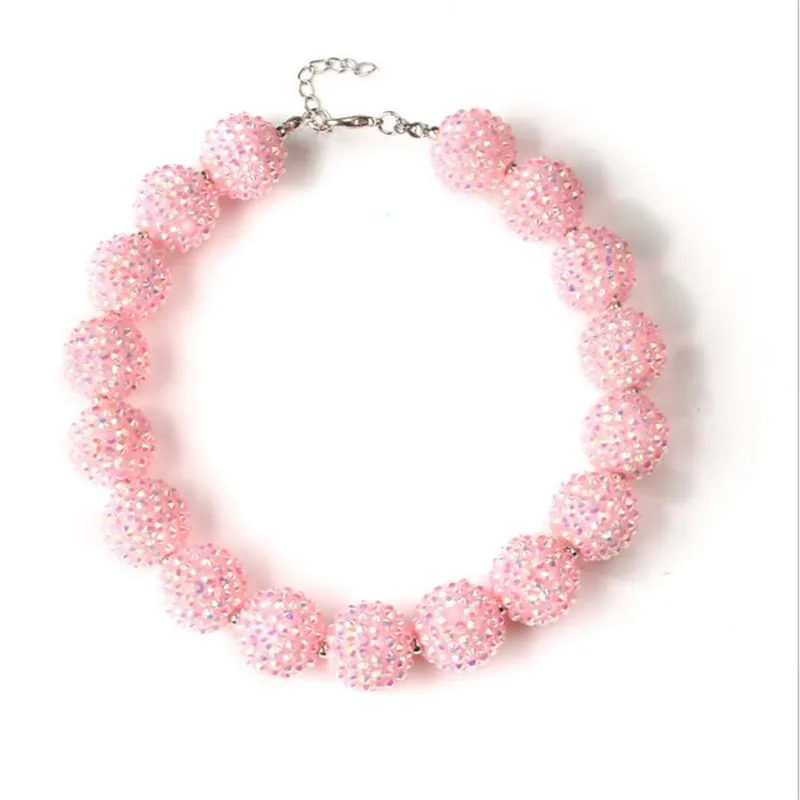 wholesale 5PCS Trendy Pink Diamante gumball beads Kids chunky bubblegum necklace for cute girls jewelry
wholesale 5PCS Trendy Pink Diamante gumball beads Kids chunky bubblegum necklace for cute girls jewelry