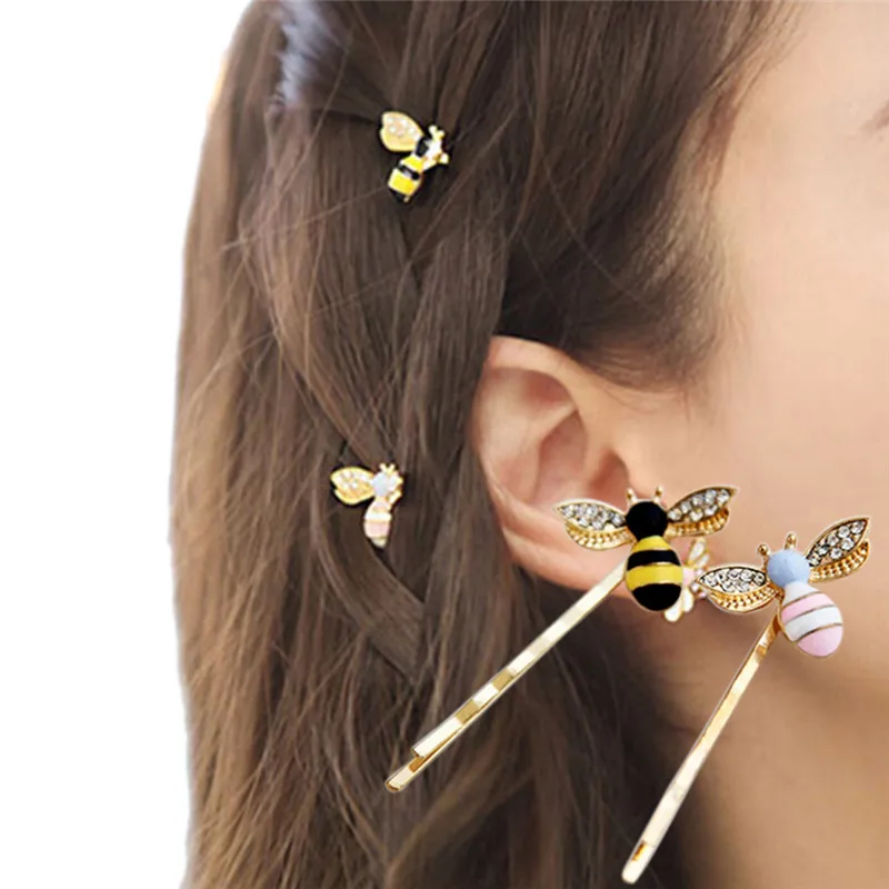 Fashion Girls Crystal Bees Hair Jewelry Animal Styles Hairpins Hair Clips for Women's Hair Accessories Barrettes
Fashion Girls Crystal Bees Hair Jewelry Animal Styles Hairpins Hair Clips for Women's Hair Accessories Barrettes