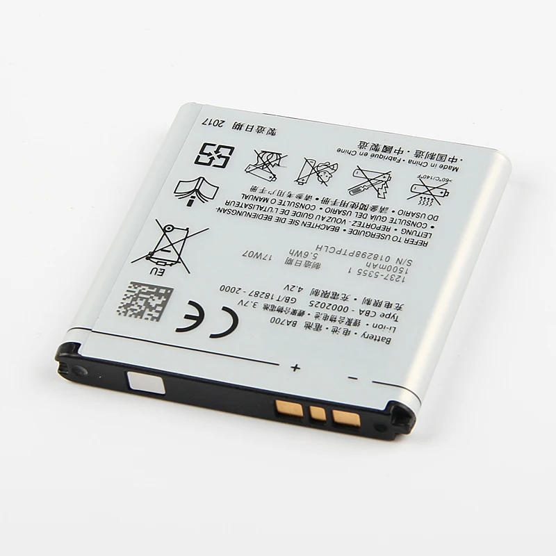 Original High Capacity Phone Battery For Sony BA700 Battery for Sony Ericsson ST18i MK16i MT11i ST21i MT15i MT16i
Original High Capacity Phone Battery For Sony BA700 Battery for Sony Ericsson ST18i MK16i MT11i ST21i MT15i MT16i