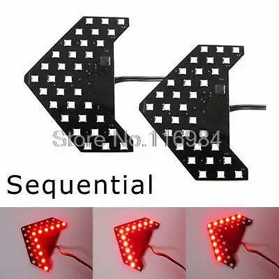 2pcs x Red 27-SMD Sequential Arrow Panel Car Side Mirror Turn Signal Blinker Flash Light
2pcs x Red 27-SMD Sequential Arrow Panel Car Side Mirror Turn Signal Blinker Flash Light