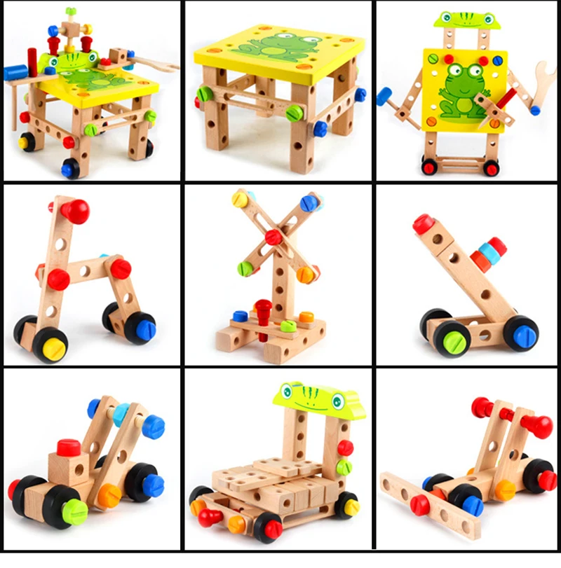 Wooden assembled Variety tool chair multifunction nut Disassembling combined toy assembly model puzzle toys for children kids
Wooden assembled Variety tool chair multifunction nut Disassembling combined toy assembly model puzzle toys for children kids