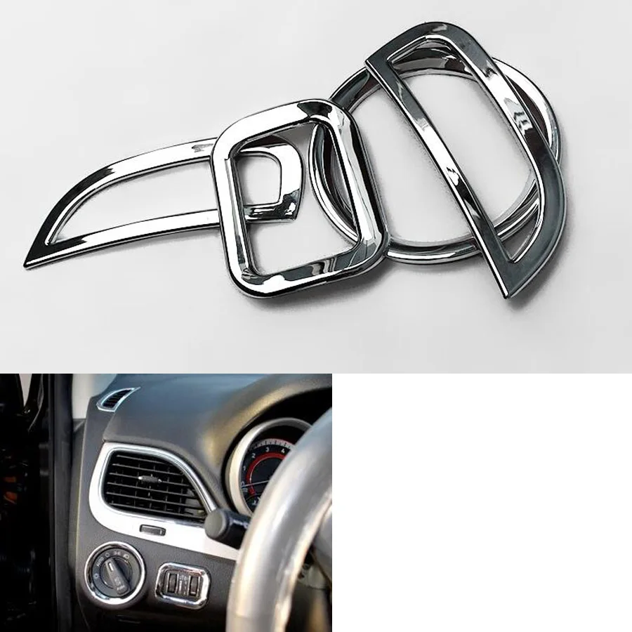 4Pcs Chrome Dashboard Air Vent AC+Headlight Switch Button Frame Cover Trim For Dodge Journey 2009-2014 Car Styling accessories
4Pcs Chrome Dashboard Air Vent AC+Headlight Switch Button Frame Cover Trim For Dodge Journey 2009-2014 Car Styling accessories