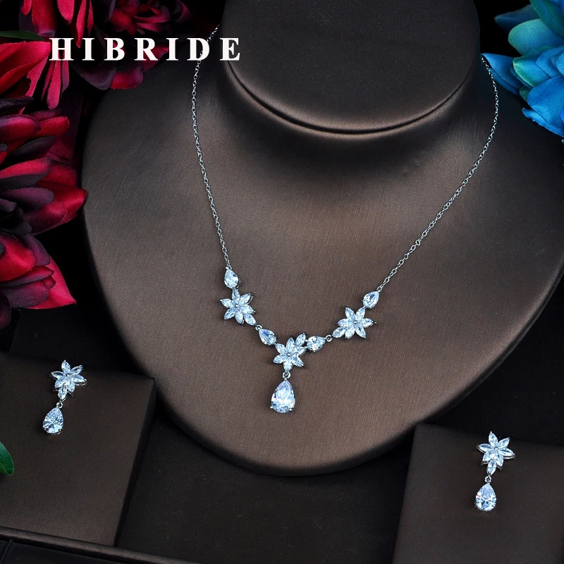 HIBRIDE Famous Design Brilliant AAA Cubic Zircon Wedding Women Bridal Jewelry Sets Necklace Sets Dress Accessories Gifts N-533
HIBRIDE Famous Design Brilliant AAA Cubic Zircon Wedding Women Bridal Jewelry Sets Necklace Sets Dress Accessories Gifts N-533