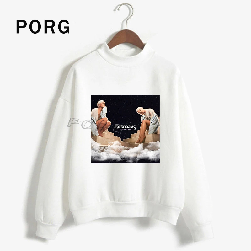 Женская толстовка с длинным рукавом Ariana Grande, Свободный пуловер в готическом стиле Harajuku Sudadera Mujer, 2019 
Женская толстовка с длинным рукавом Ariana Grande, Свободный пуловер в готическом стиле Harajuku Sudadera Mujer, 2019