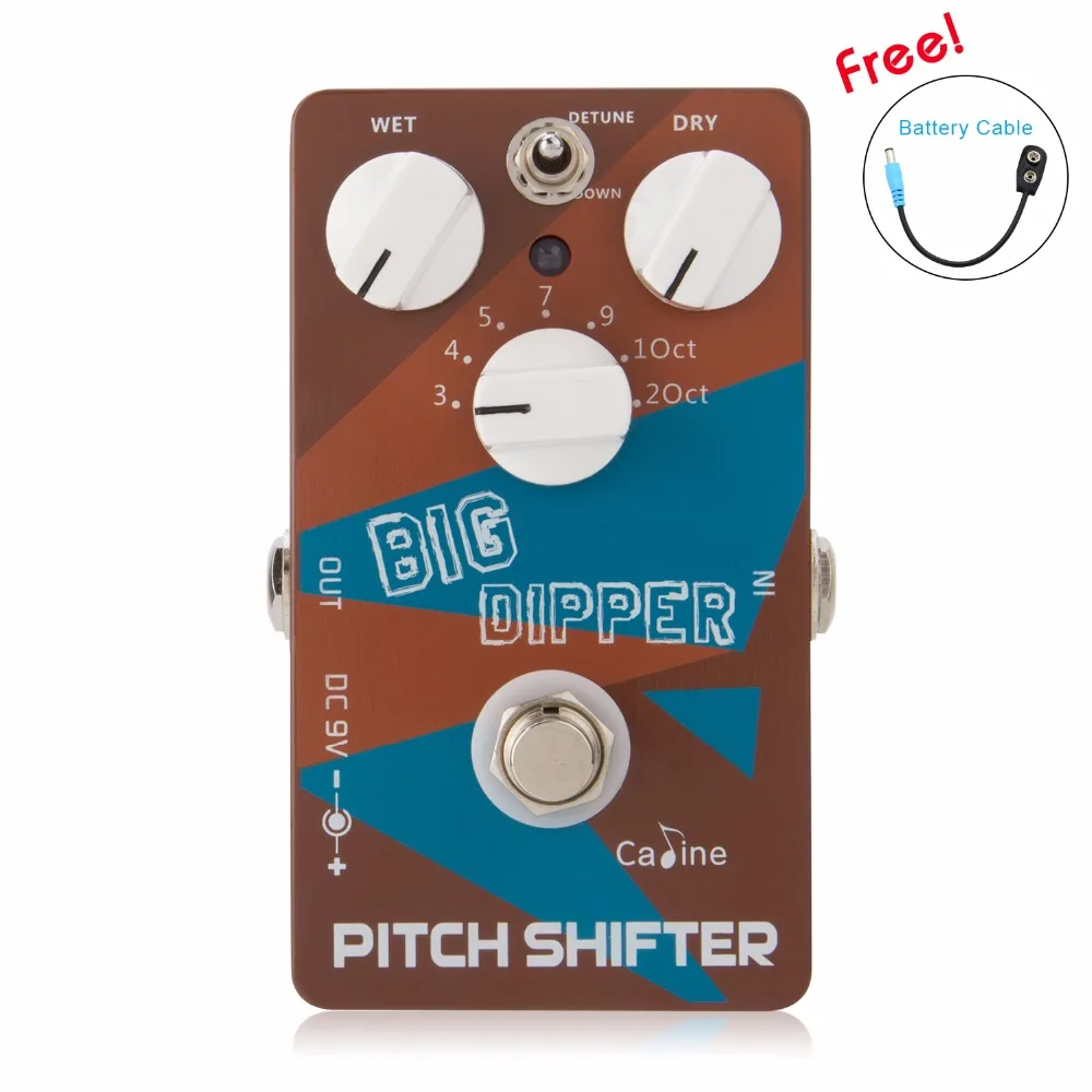 New Caline CP-36 Pitch Shifiter Guitar Pedal Big Dipper Pedal Ture Bypass Design With Aluminum Alloy Housing cp36 Guitar Parts
New Caline CP-36 Pitch Shifiter Guitar Pedal Big Dipper Pedal Ture Bypass Design With Aluminum Alloy Housing cp36 Guitar Parts